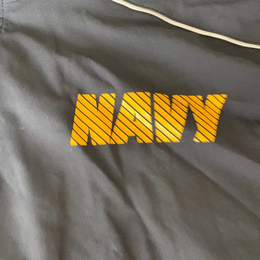 Navy Jacket Windbreaker Full Zip Lightweight Mens‎ Small Military